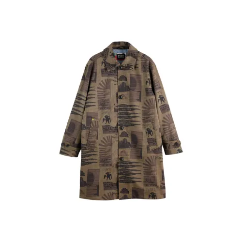 Scotch&Soda Кофейный Мужской Тренч