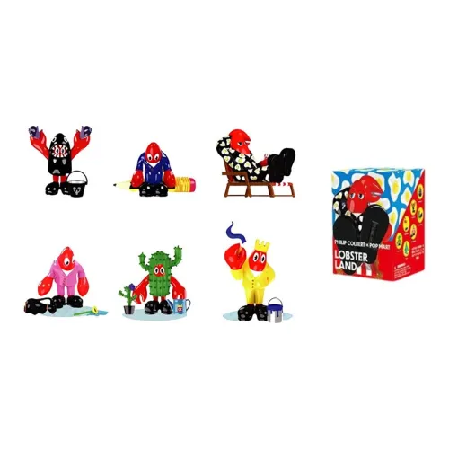 POP MART POP MART IP Lobster Paradise Collection Philip Colbert Слепые коробки Один Mystery Коробка Целая коробка 6 шт