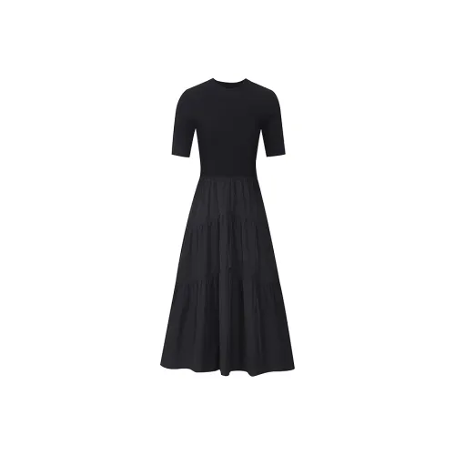 Firststation Black Женские Короткие Платья с Рукавами