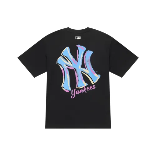 MLB Base Logo New York Yankees Basic Collection FW25 T-Shirt Unisex Standard Black MLB Base Logo New York Yankees Basic Collection FW25 Т-рубашка Унисекс Стандарт Черный