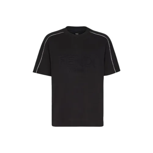 Fendi Черные Мужские T-Рубашки