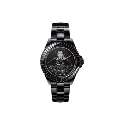 CHANEL Автоматический Механический Movement Унисекс J12 Часы 38 мм Черные