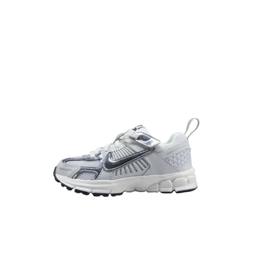 Nike Vomero 5 Дышащий Низкий Топ Детская Беговая Обувь Серебристо-Серый Белый для Детей Возрастом 3-7 Лет