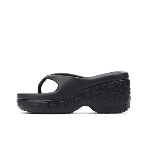 TRAPAR WAVES Шлепанцы Женские Черные