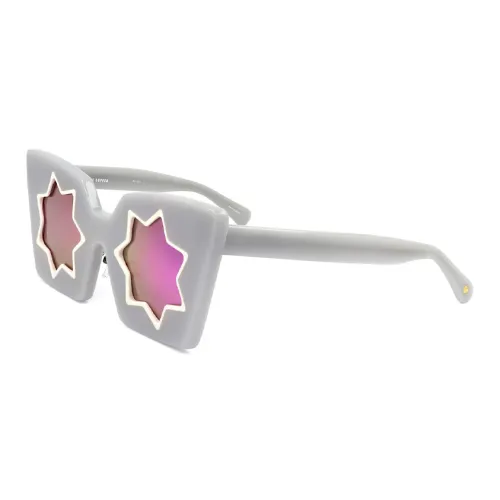 Linda Farrow Ацетат Нерегулярная форма Солнцезащитные очки Женские Серый