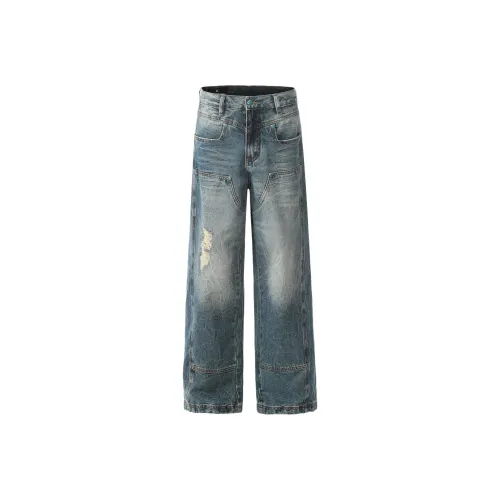 UPWARD LAB Blue Unisex Jeans