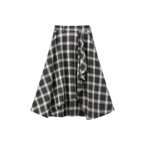 PEACEBIRD Повседневный Длинный Юбка Женские