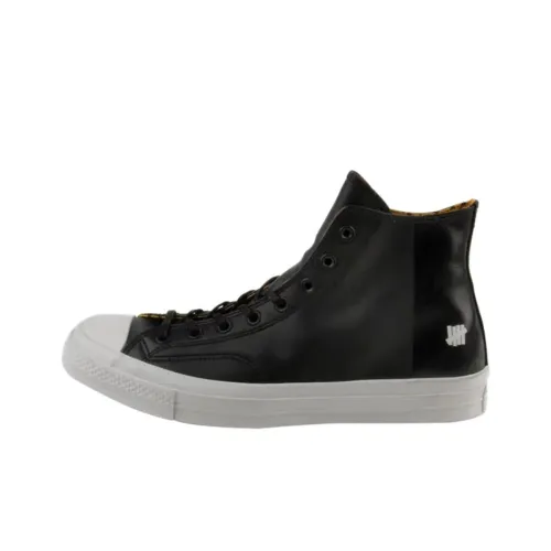 UNDEFEATED x Converse Chuck 70 Устойчивые к истиранию высокие кроссовки для скейтбординга унисекс черно-белые