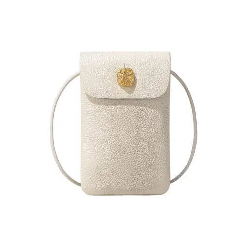 MILLIE'S Коровья кожа Одно плечо Через плечо Чехол для телефона Стандартный Женский Milkshake Белый Керамика Пудра