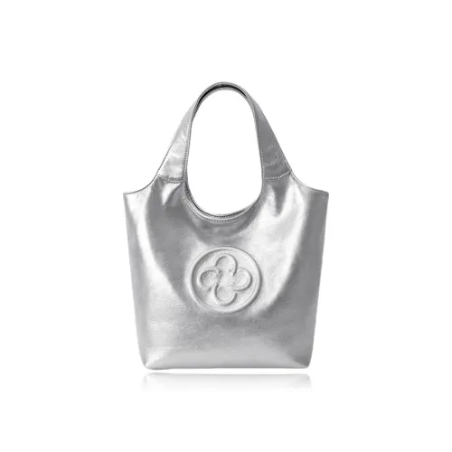 CASSILE Растительное дубление Коровья кожа Тоут Корзинка-сумка Сумка через плечо Сумка Маленькая Women's Silver