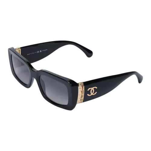 CHANEL Солнцезащитные Очки Прямоугольной Формы Ацетат И Металл
