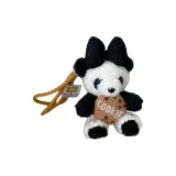 Чёрный бант, круглый, печенье, панда