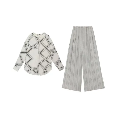 MARIE·COCO Рубашка + Брюки Женские Повседневные костюмы