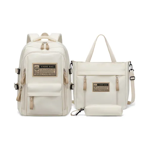 V.NINE Ткань Студенческий Рюкзак Комбо Набор Большой Унисекс Многоцветный