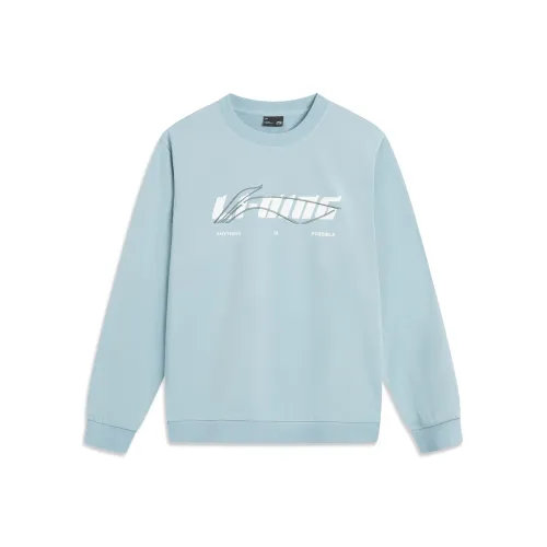 LINING Sports Life Collection Рыбка Eye Зеленый Унисекс Свитшоты