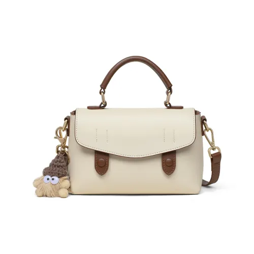 PT'SON Сумка через плечо из коровьей кожи сумка обычная женская цвет молочный белый