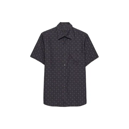 PRADA Дымчато-серый Мужские Рубашки