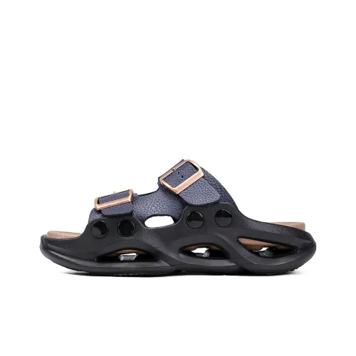 British Knights ЭВА Кожаный Пэчворк Аbrasion-Resistant Слипоны Мужской Темно-Синий