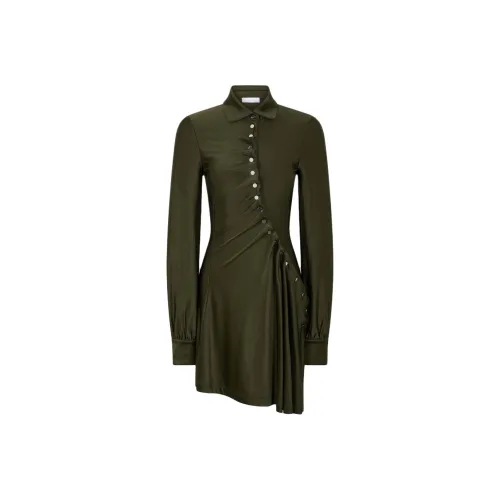 Paco Rabanne Длинное платье с длинными рукавами женское