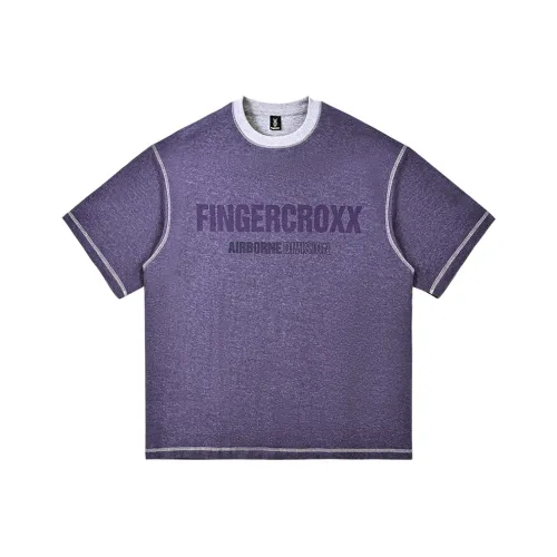 Fingercroxx [Вода Based Клей Технология] Фиолетовый Унисекс Футболка