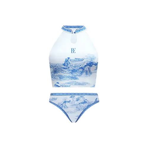 BALNEAIRE Blue and white porcelain series Двухкомпонентный купальник Женские