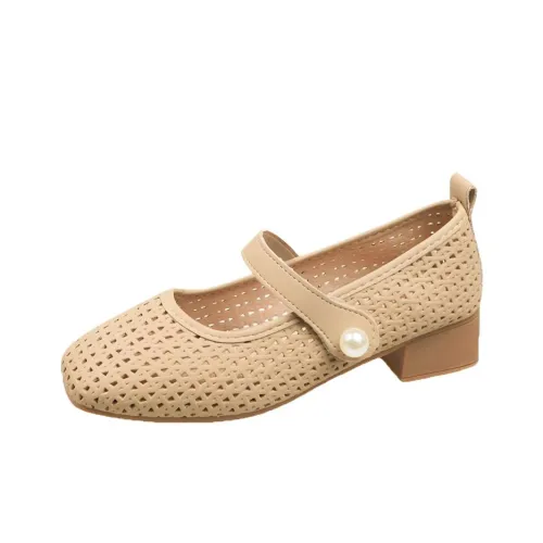 Wuji Грубый каблук Мэри Джейн Женские туфли