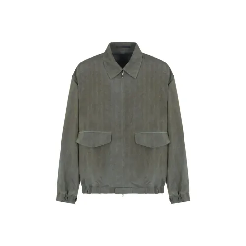 GIORGIO ARMANI Зеленый Мужской Куртки