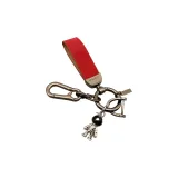 Замша Красный + Маленький Космонавт Серебряный + Простота Карабинеры