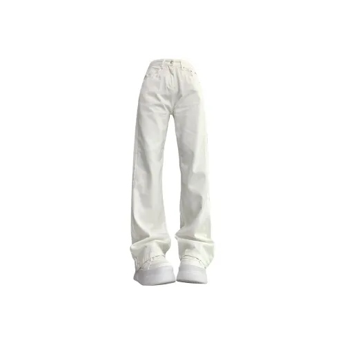 BQERTY Белые Женские Джинсы