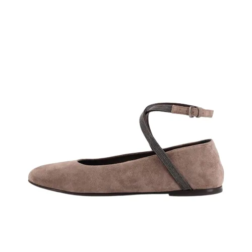 BRUNELLO CUCINELLI Monili Женские повседневные туфли Коричневый Женские