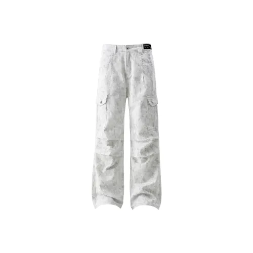 GET MAX GIFT Грязно-белые унисекс джинсы