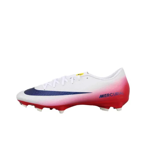 Nike Mercurial Vapor 16 Academy Slip-Resistant Abrasion-Resistant Football Cleats Unisex White Red Найк Меркуриал Вапор 16 Академи Противоскользящие Устойчивые к Износу Футбольные Бутсы Унисекс Белый Красный