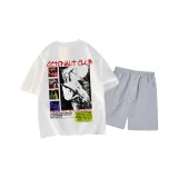 Белый топ, светло-серый низ