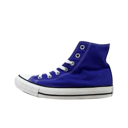 Converse Chuck Taylor Hi Устойчивые к истиранию высокие кроссовки для скейтбординга унисекс Темно-синий Белый
