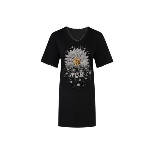 TCH Короткий рукав Платье Женское