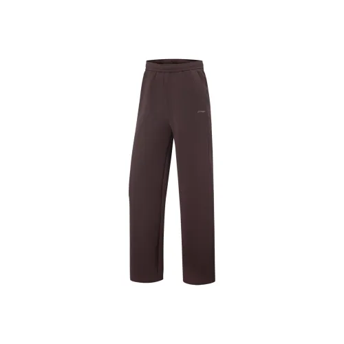 LINING Fitness Series Вязаные Тренировочные Брюки Женские Chaotic Umber