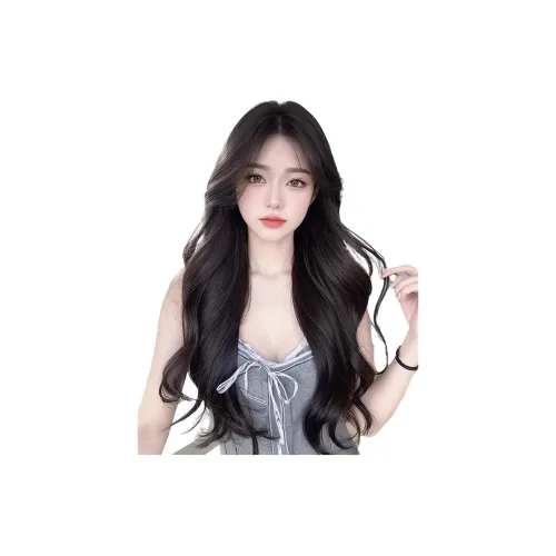 Gentle Welcome Перука Женская Длинные Волосы Полная Набор для Увеличения Объема Легкая Естественная Средняя Размер Большая Волна Длинная Кудрявая Перука