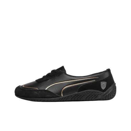 Scuderia Ferrari X PUMA Износостойкий Низкий Топ Повседневная Обувь Женская Черная