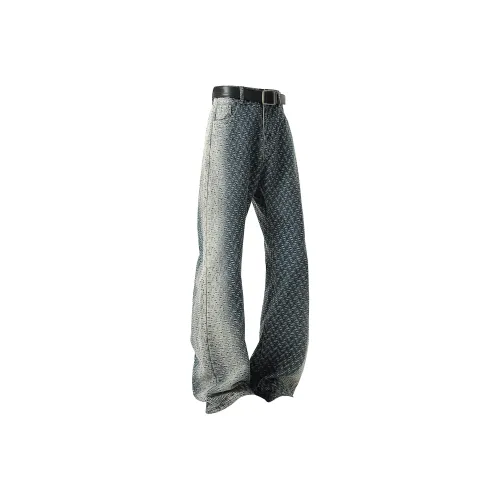 SCRM Синие Унисекс Джинсы