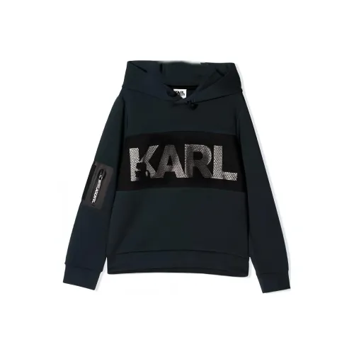 Свитшот KARL LAGERFELD черного цвета для подростков