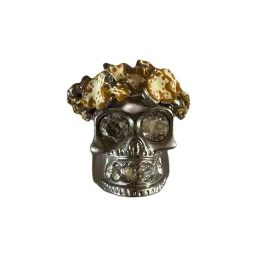 Alexander McQueen Латунь Кольца Унисекс Серебро