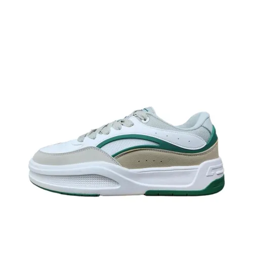 Erke Покрытие Slip-Resistant Легкий Низкий Топ Скейтборд Кроссовки Мужской Микрокристаллический Белый Лесной Мшистый Трава