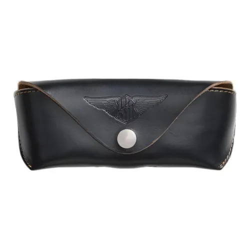 Ralph Lauren Чехол для очков из коровьей кожи Мужской Черный