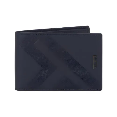 TUMI Кожа Держатель для карт Мужской Морской синий