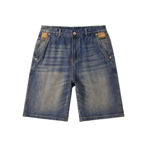 BUYDAUL Men's Blue Denim Shorts BUYDAUL Мужские синие джинсовые шорты