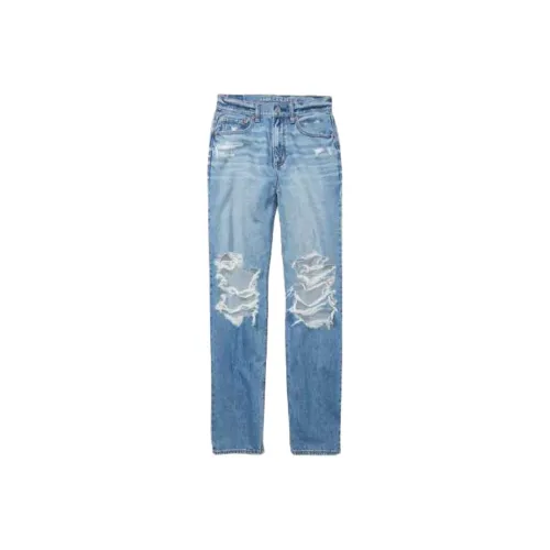 AMERICAN EAGLE Джинсовый синий Женские джинсы