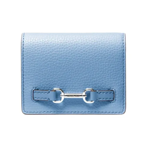 MICHAEL KORS Натуральная кожа Кошелек Маленький Женский Свет Лазурь