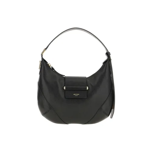 Jimmy Choo Телячья кожа Замша Одно плечо Сумка Женская Черная