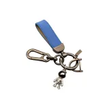 Замша Синий + Маленький Космонавт Серебряный + Простота Карабинеры