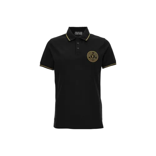 VERSACE JEANS COUTURE Мужская черная поло